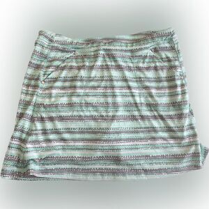 PGA Tour Mint and Gray Dotted Golf Skort Size Large